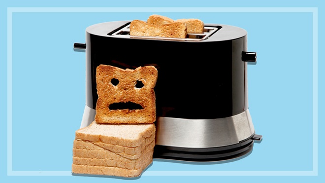 toaster and sad toast